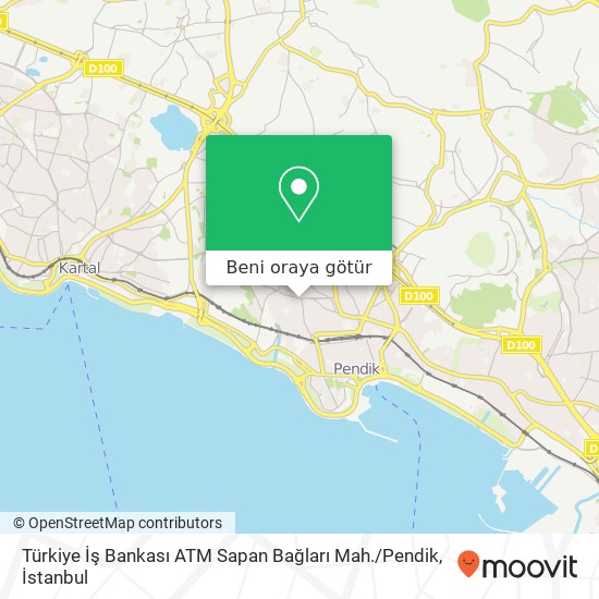 Türkiye İş Bankası ATM Sapan Bağları Mah. / Pendik harita