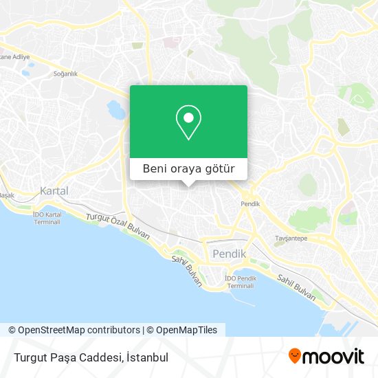 Turgut Paşa Caddesi harita