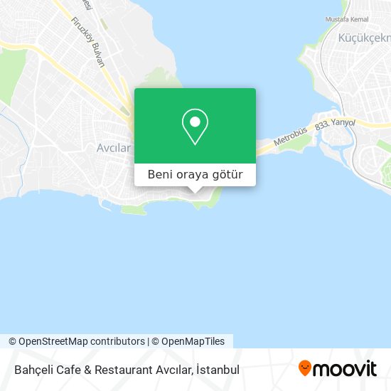 Bahçeli Cafe & Restaurant Avcılar harita