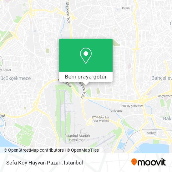 Sefa Köy Hayvan Pazarı harita