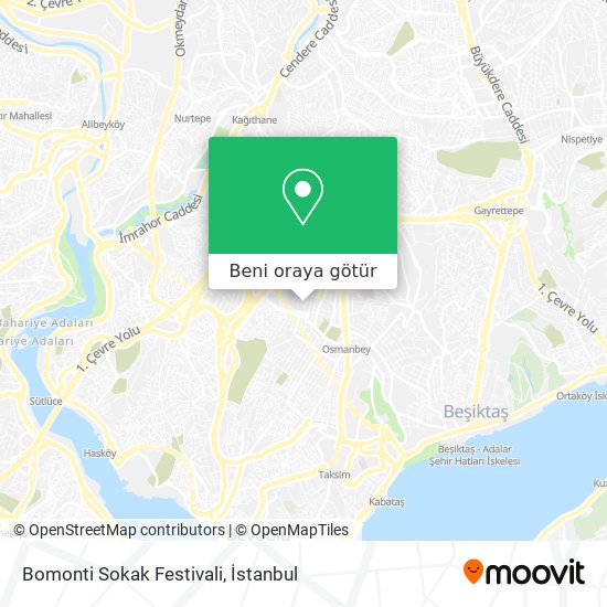 Bomonti Sokak Festivali harita