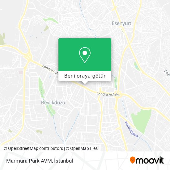 Marmara Park AVM harita