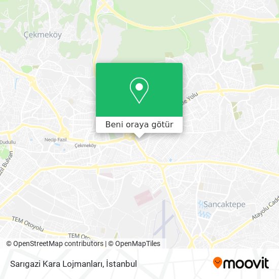 Sarıgazi Kara Lojmanları harita
