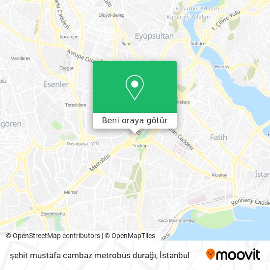 şehit mustafa cambaz metrobüs durağı harita