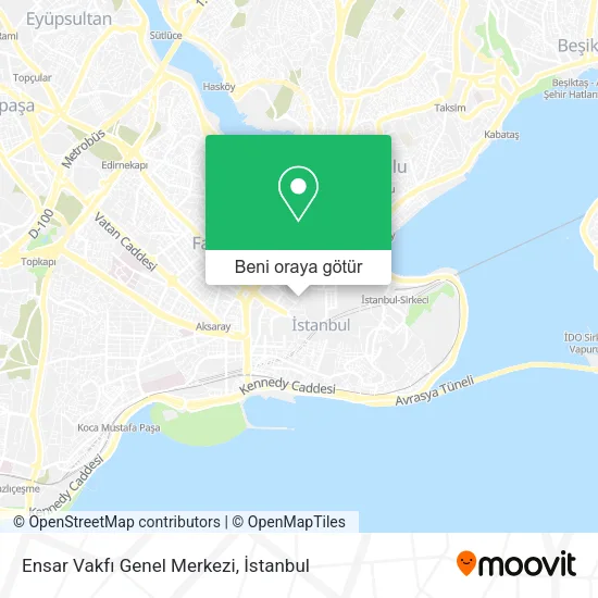 Ensar Vakfı Genel Merkezi harita