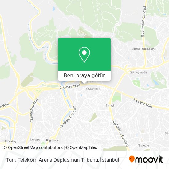 Turk Telekom Arena Deplasman Tribunu harita