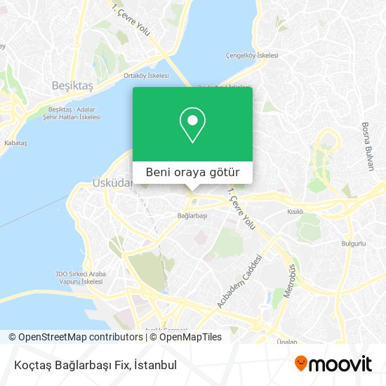 Koçtaş Bağlarbaşı Fix harita