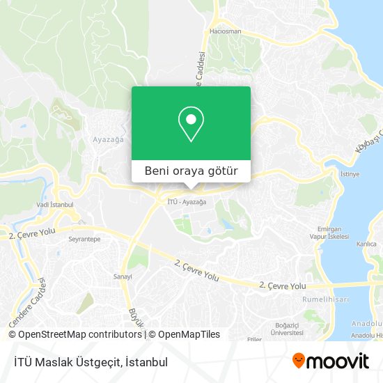 İTÜ Maslak Üstgeçit harita