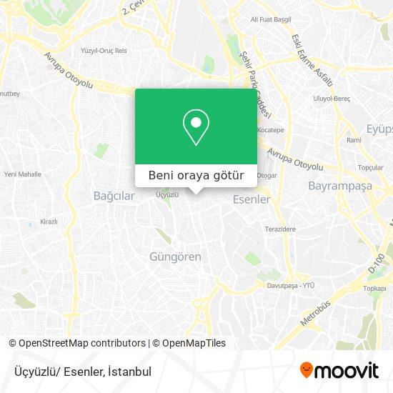 Üçyüzlü/ Esenler harita