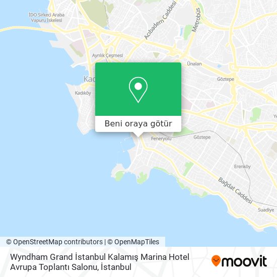 Wyndham Grand İstanbul Kalamış Marina Hotel Avrupa Toplantı  Salonu harita