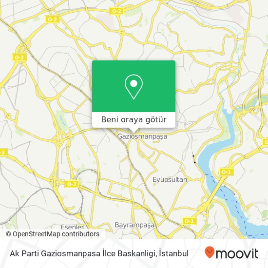 Ak Parti Gaziosmanpasa İlce Baskanligi harita