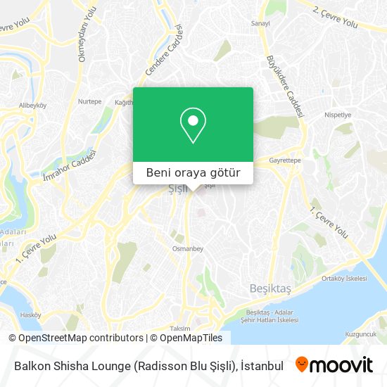 Balkon Shisha Lounge (Radisson Blu Şişli) harita