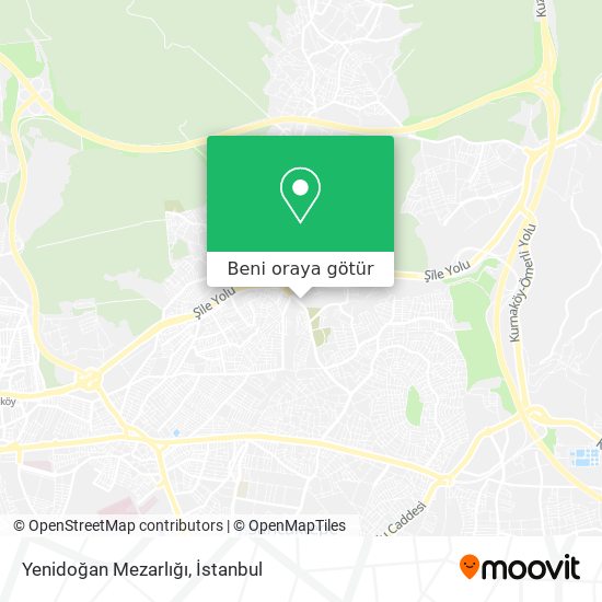 Yenidoğan Mezarlığı harita