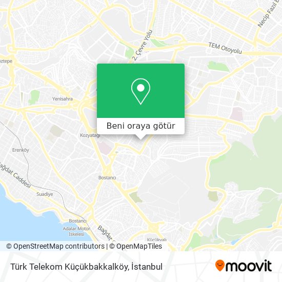 Türk Telekom Küçükbakkalköy harita
