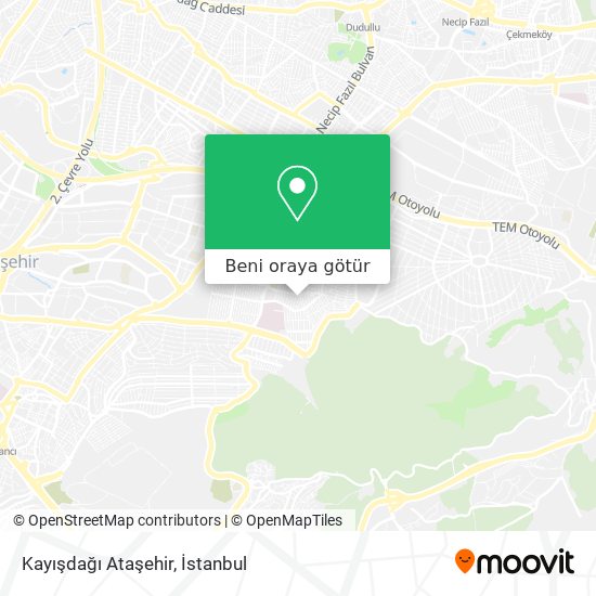 Kayışdağı Ataşehir harita