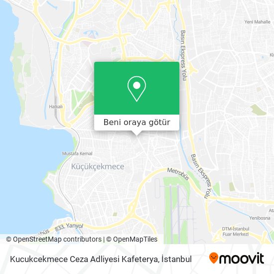 Kucukcekmece Ceza Adliyesi Kafeterya harita