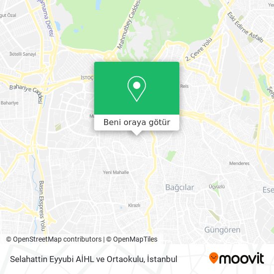 Selahattin Eyyubi AİHL ve Ortaokulu harita