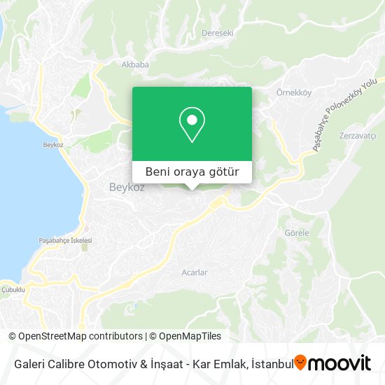 Galeri Calibre Otomotiv & İnşaat - Kar Emlak harita