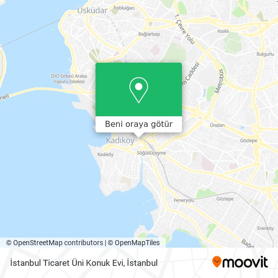 İstanbul Ticaret Üni Konuk Evi harita