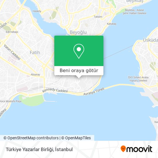 Türkiye Yazarlar Birliği harita