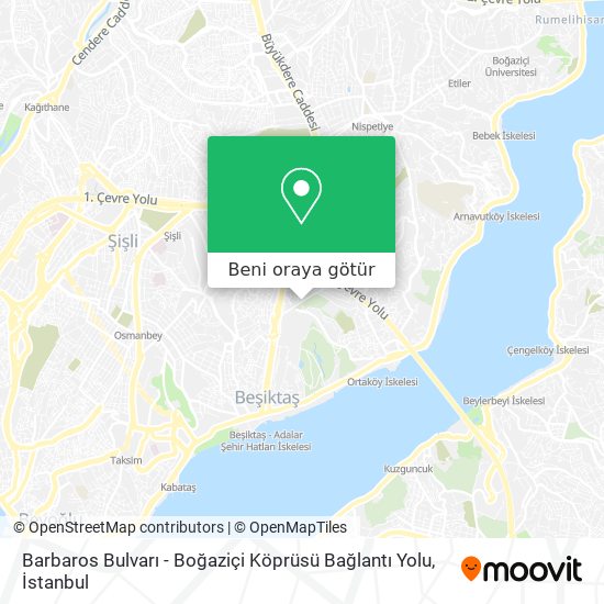 Barbaros Bulvarı - Boğaziçi Köprüsü Bağlantı Yolu harita
