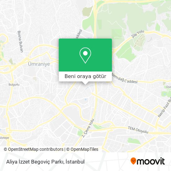 Aliya İzzet Begoviç Parkı harita
