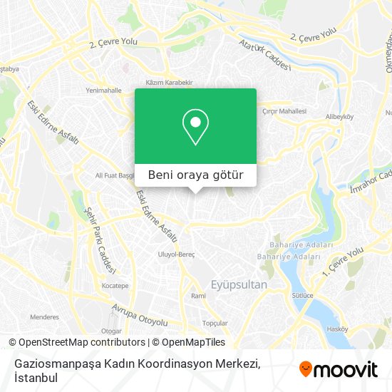 Gaziosmanpaşa Kadın Koordinasyon Merkezi harita