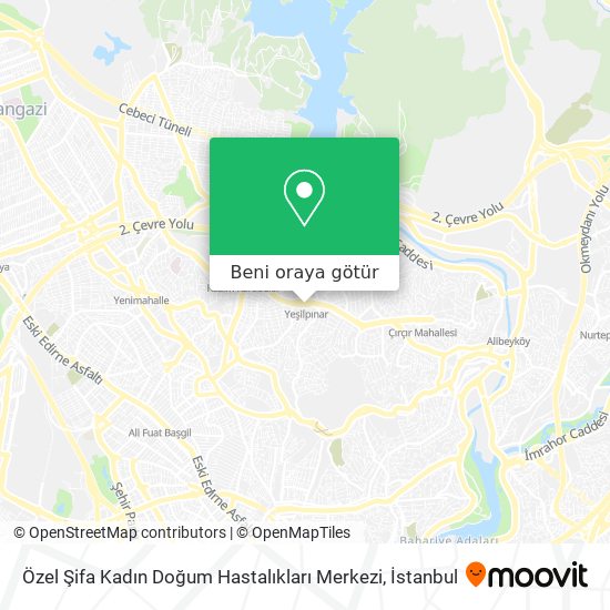 Özel Şifa Kadın Doğum Hastalıkları Merkezi harita
