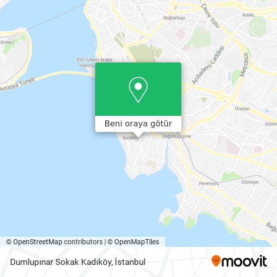 Dumlupınar Sokak Kadıköy harita