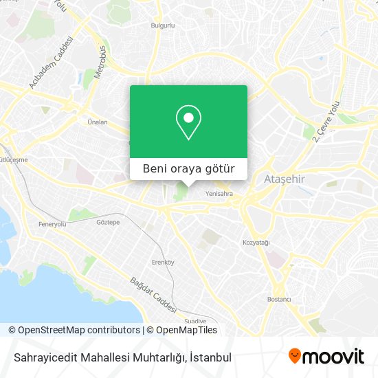 Sahrayicedit Mahallesi Muhtarlığı harita