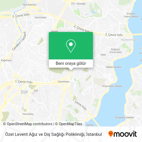 Özel Levent Ağız ve Diş Sağlığı Polikliniği harita