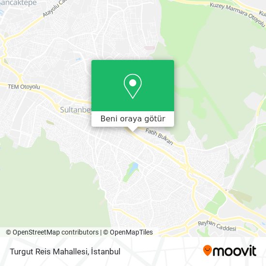 Turgut Reis Mahallesi harita
