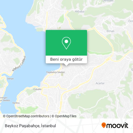 Beykoz Paşabahçe harita