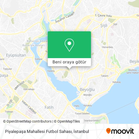 Piyalepaşa Mahallesi Futbol Sahası harita