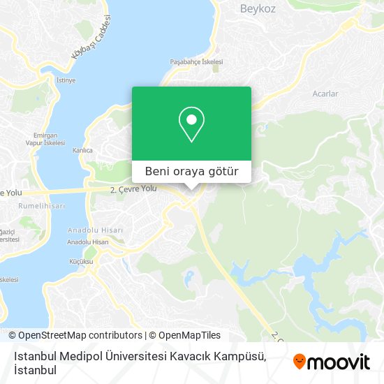 Istanbul Medipol Üniversitesi Kavacık Kampüsü harita