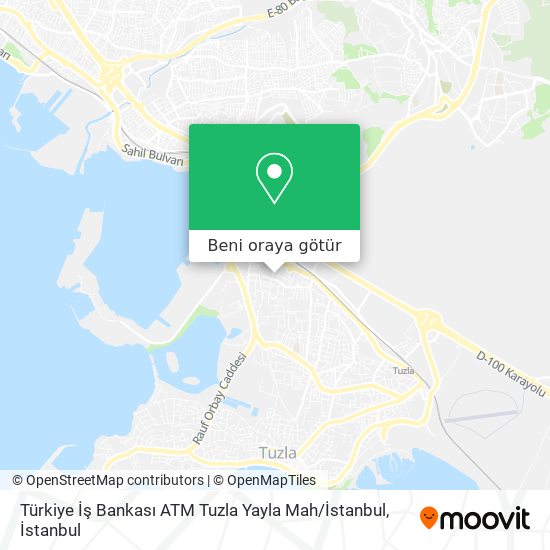 Türkiye İş Bankası ATM Tuzla Yayla Mah / İstanbul harita