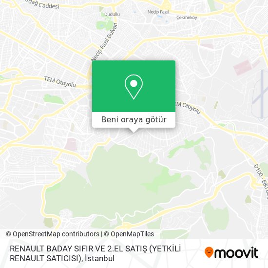 RENAULT BADAY SIFIR VE 2.EL SATIŞ (YETKİLİ RENAULT SATICISI) harita