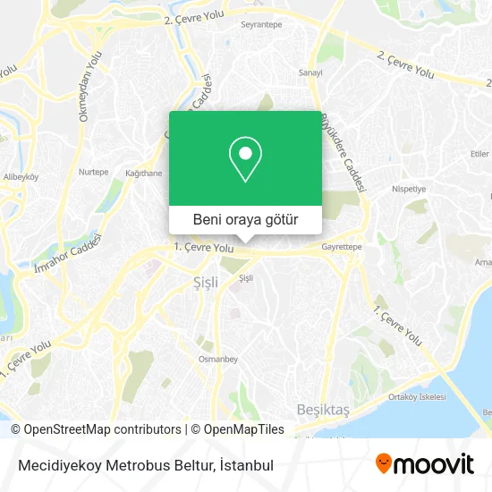 Mecidiyekoy Metrobus Beltur harita