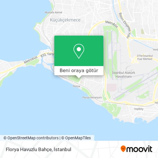 Florya Havuzlu Bahçe harita