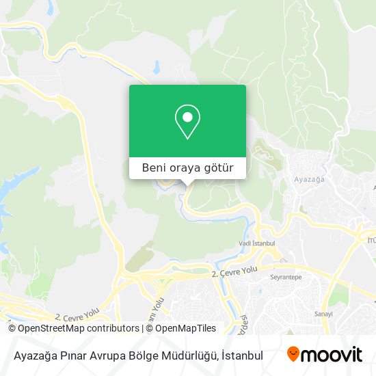 Ayazağa Pınar Avrupa Bölge Müdürlüğü harita