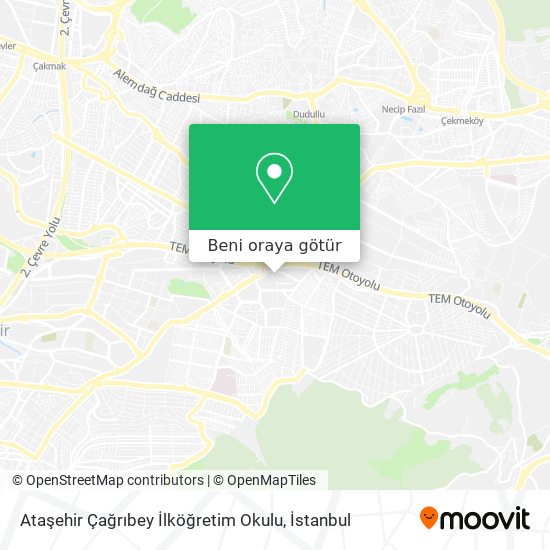Ataşehir Çağrıbey İlköğretim Okulu harita