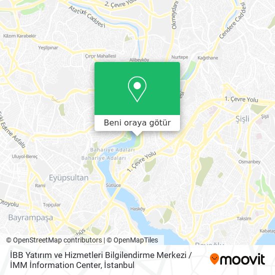 İBB Yatırım ve Hizmetleri Bilgilendirme Merkezi / İMM İnformation Center harita