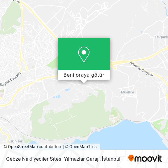 Gebze Nakliyeciler Sitesi Yilmazlar Garaji harita