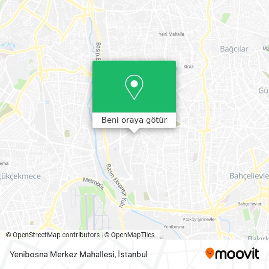 Yenibosna Merkez Mahallesi harita