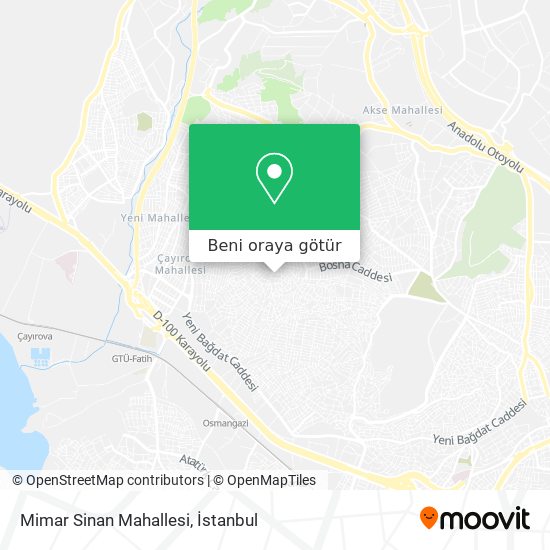Mimar Sinan Mahallesi harita
