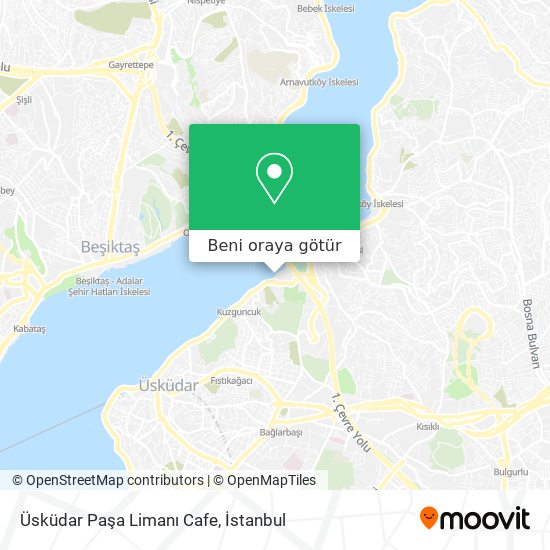 Üsküdar Paşa Limanı Cafe harita