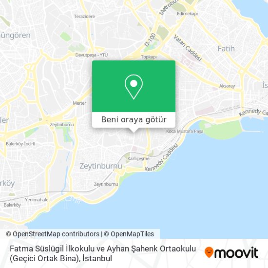 Fatma Süslügil İlkokulu ve Ayhan Şahenk Ortaokulu (Geçici Ortak Bina) harita