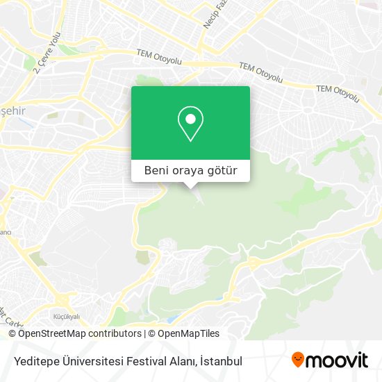 Yeditepe Üniversitesi Festival Alanı harita