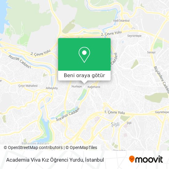 Academia Viva Kız Öğrenci Yurdu harita