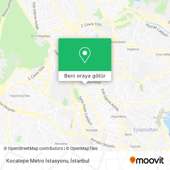 Kocatepe Metro İstasyonu harita